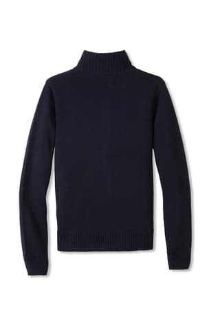  of Mock Neck Zip Front Sweater 