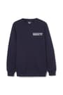Front view of Uncommon Rochester crewneck fleece sweatshirt