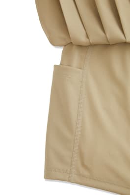 Closup view of shorts layer of All Around Pleated Pull-On Skort, showcasing pockets. of  New! All Around Pleated Pull-On Skort