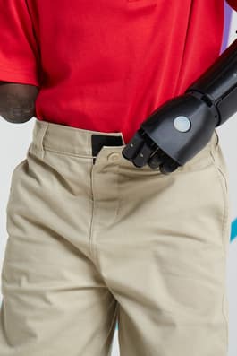 detail view of product on-figure of  Boys' Adaptive Short