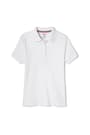front view of  3-Pack Short Sleeve Interlock Polo with Picot Collar (Feminine Fit) opens large image - 4 of 6