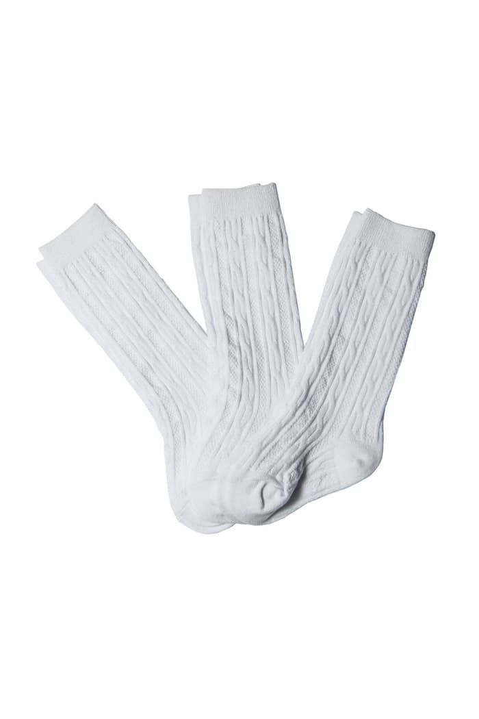 front view of  French Toast Knee Socks 3-Pack