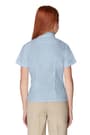 back on figure view of  Short Sleeve Oxford Blouse with Princess Seams opens large image - 3 of 4