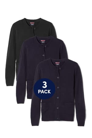  of New! 3-Pack Crewneck Sweater Cardigan 