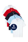 Front view of 5-Pack Short Sleeve Sport Polo opens large image - 1 of 5
