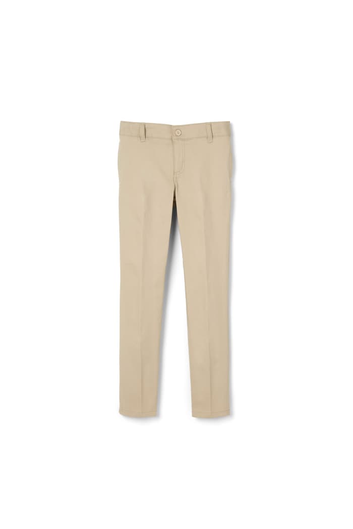 Front view of Girls' Slim Fit Stretch Twill Pant 