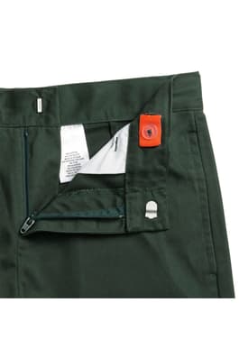 Closeup detailed view of flat front adjustable waist short showing inner lining of  Flat Front Adjustable Waist Short - FINAL SALE