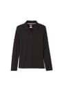 front view of  Long Sleeve Feminine Fit Interlock Polo - FINAL SALE - 1 of 1