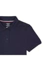 front on figure view of  Short Sleeve Lace Yoke Polo opens large image - 3 of 3