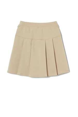 front view of  Adaptive Pleated Ponte Skort