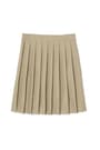 front view of  At The Knee Pleated Skirt opens large image - 1 of 2