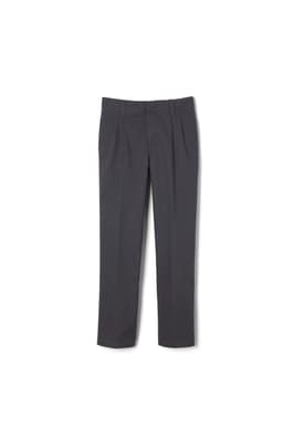 Front view of  Adjustable Waist Pleated Double Knee Pant - FINAL SALE