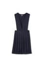 Front view of V-Neck Pleated Jumper  - 1 of 2