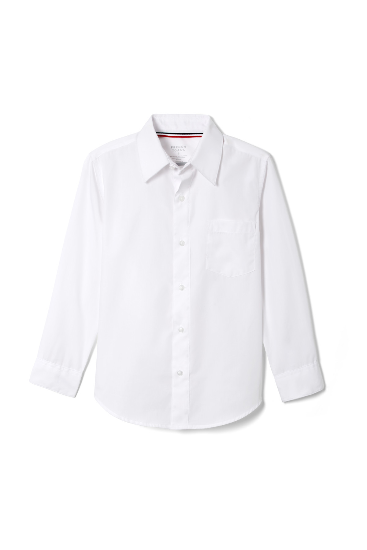 Long Sleeve Dress Shirt - French Toast - White - 6 - Machine Washable