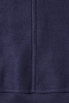 detail view of flat seams of  Co-Ed Adaptive Fleece Hoodie