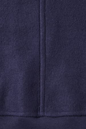 detail view of flat seams of  Adaptive Fleece Hoodie