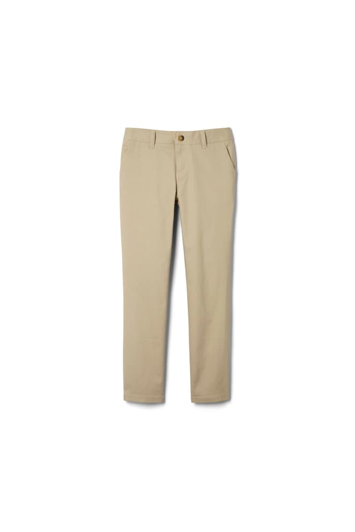 front view of  Straight Leg Twill Pant