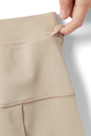 second detail view of lift loop of  Adaptive Pleated Ponte Skort