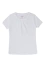 back view of  Girls Short Sleeve Crew Neck Tee Light Pink 3-Pack - 2 of 4