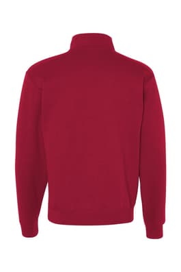 back view of  Jerzees - Nublend® Quarter-Zip Cadet Collar Sweatshirt - FINAL SALE