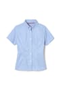 Front view of Short Sleeve Fitted Oxford Shirt (Feminine Fit) opens large image - 1 of 2