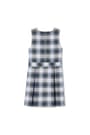 Back View of Plaid Box Pleat Jumper  - 2 of 4