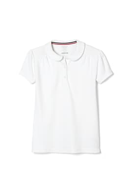  of Short Sleeve Interlock Polo with Peter Pan Collar 