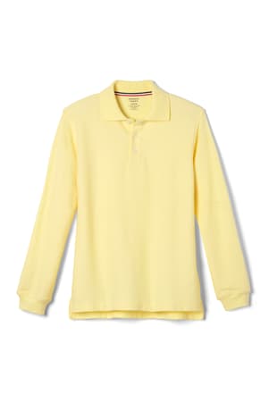 front view of  Long Sleeve Piqu�� Polo
