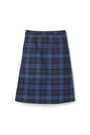 back view of  Below The Knee Plaid Pleated Skirt opens large image - 2 of 2