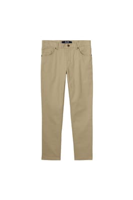 front view of  Slim Fit Taper Leg Stretch Twill 5-Pocket Pant