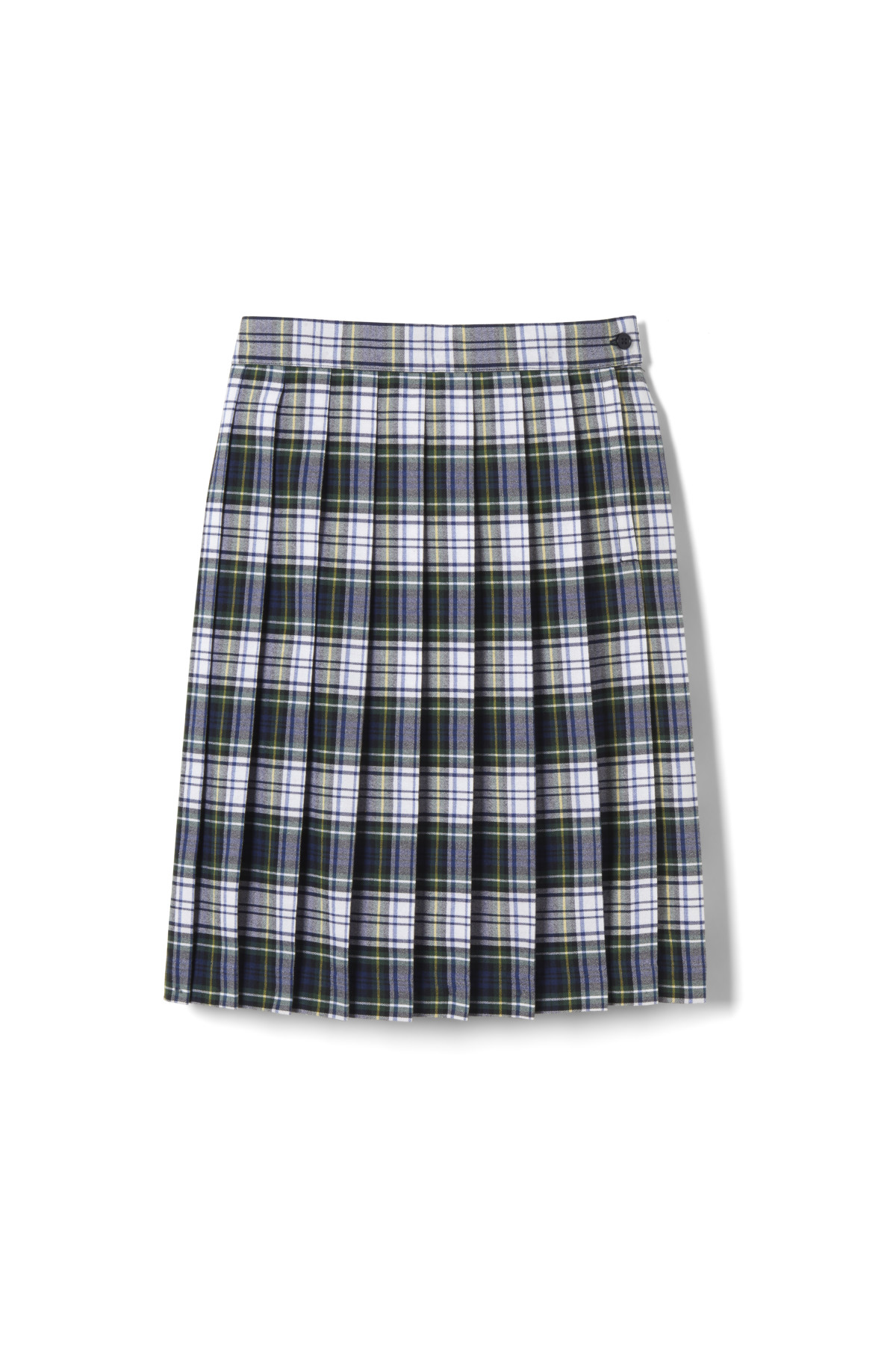 Plaid At The Knee Pleated Skirt for Girls - School Uniforms