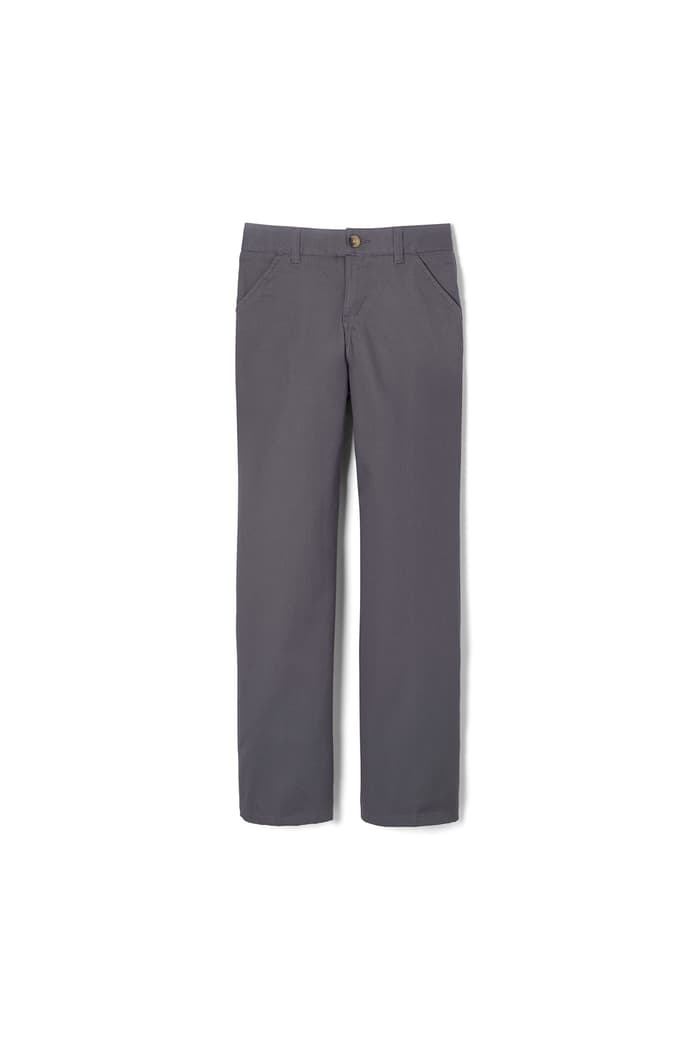 Girls Straight Leg Twill Pull-on Pant - French Toast