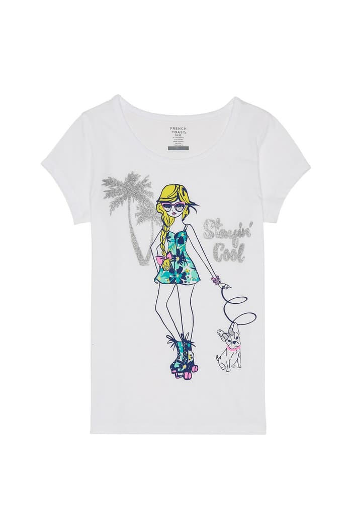 front view of  Short Sleeve Crewneck Graphic Tee