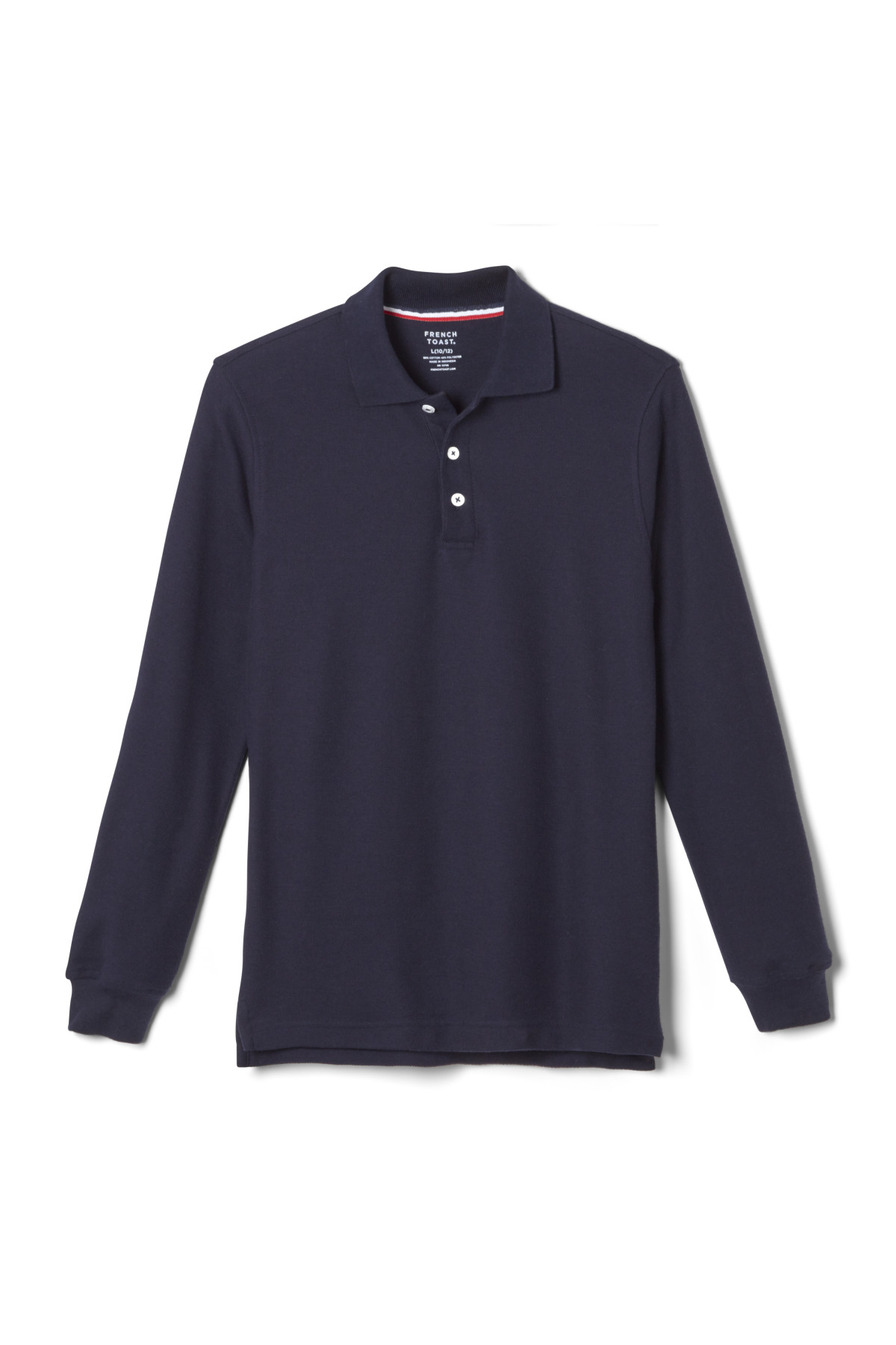 Wholesale Adult Size Long Sleeve Pique Polo Shirt School Uniform in Orange