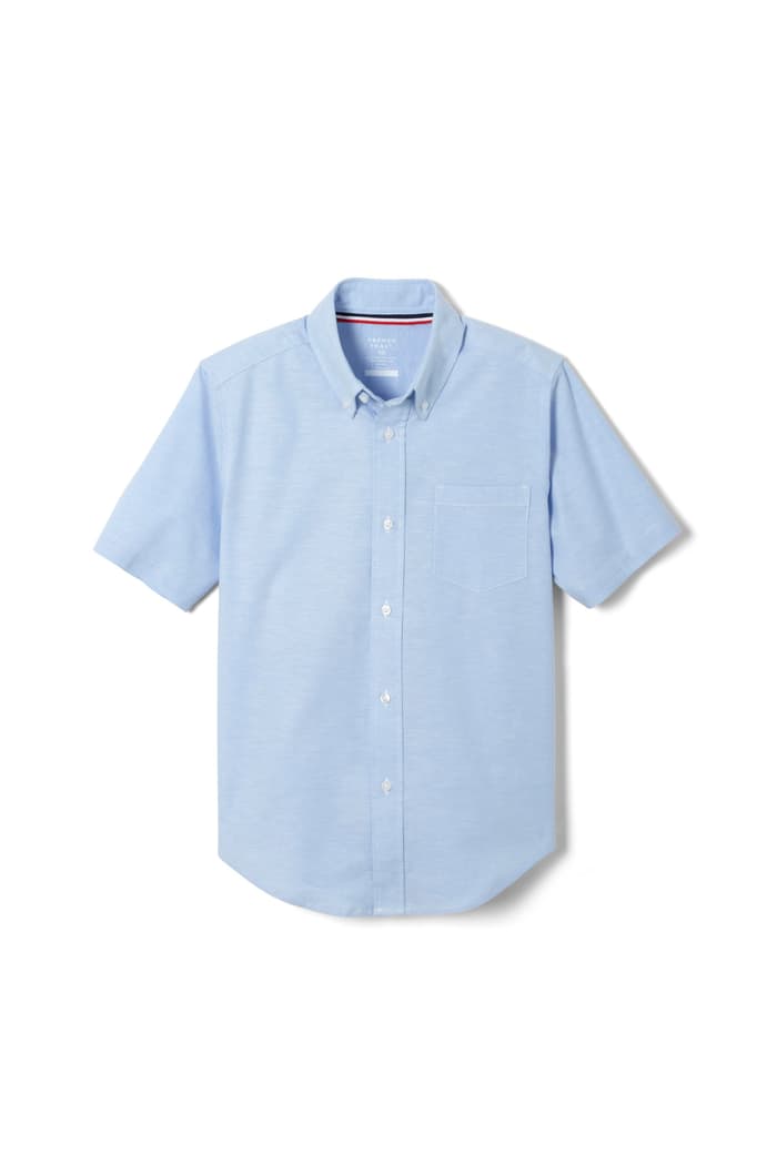 front view of  Short Sleeve Stretch Oxford Shirt