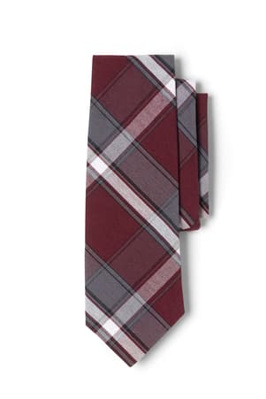 front view of  57in Plaid Uniform Tie - FINAL SALE