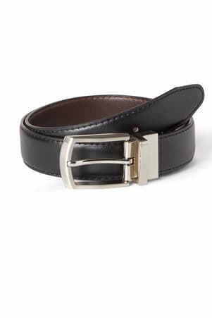  of Black/Brown Reversible Leather Belt 