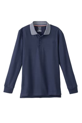  of Long Sleeve Pique Polo Shirt with Harmony Logo 