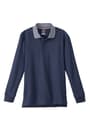 Front view of Long Sleeve Pique Polo Shirt with Harmony Logo  - 1 of 1