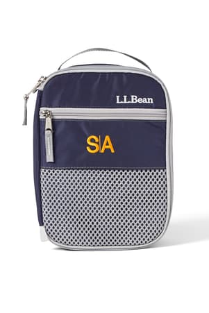 front view of  L.L. Bean Lunch Box with Success Academy Logo