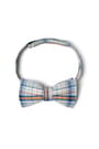 front view of  Plaid Bow Tie opens large image - 1 of 1