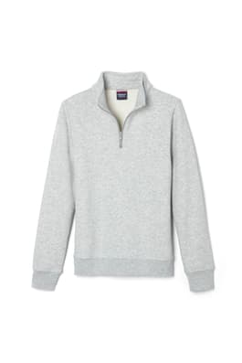 front view of  Quarter Zip Fleece Sweatshirt