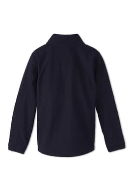 back view of  Full Zip Soft Shell Bonded Polar Fleece Jacket