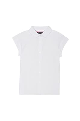front view of  Short Sleeve Raglan Blouse
