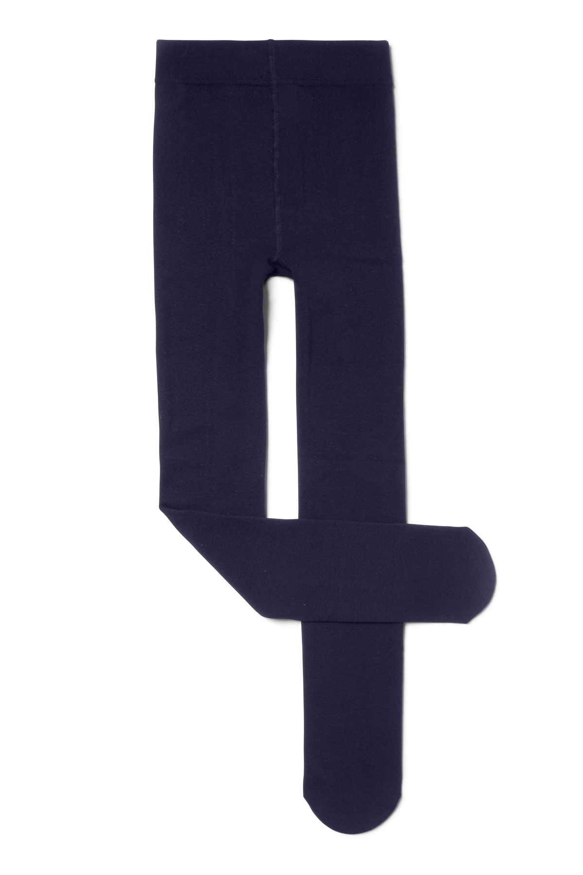 Navy Blue Ribbed Kids Tights