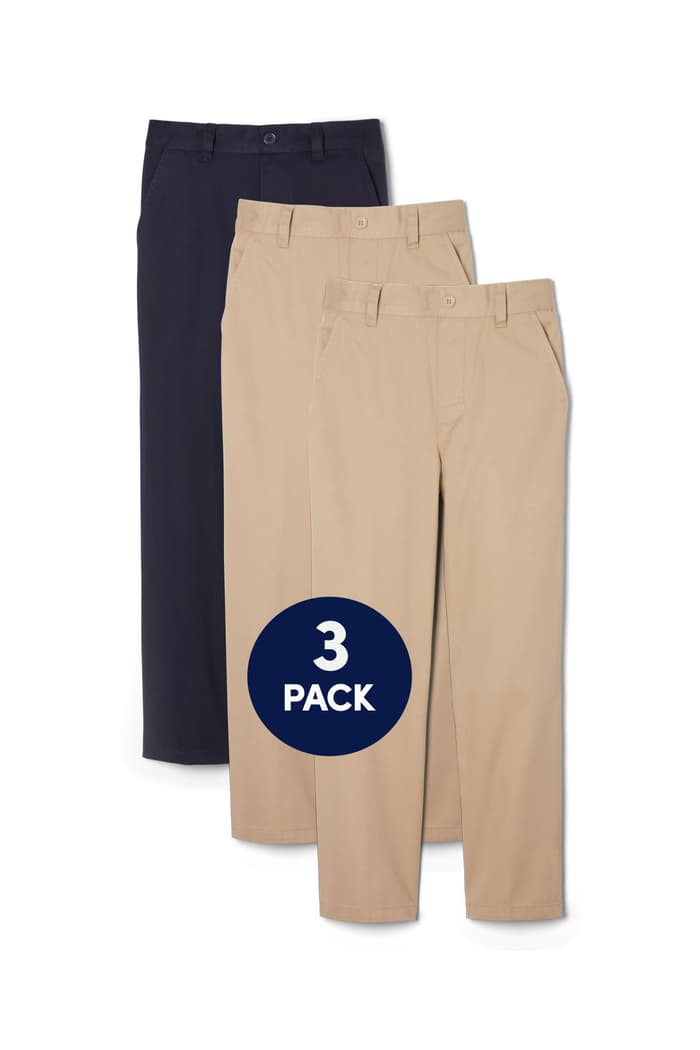 Front view of 3-Pack Pull-On Boys Pant 