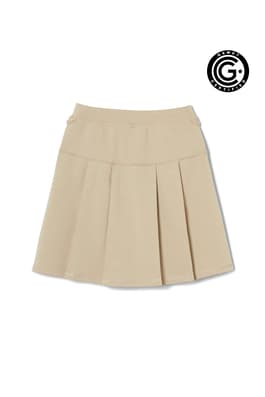 front view of  Adaptive Pleated Ponte Skort
