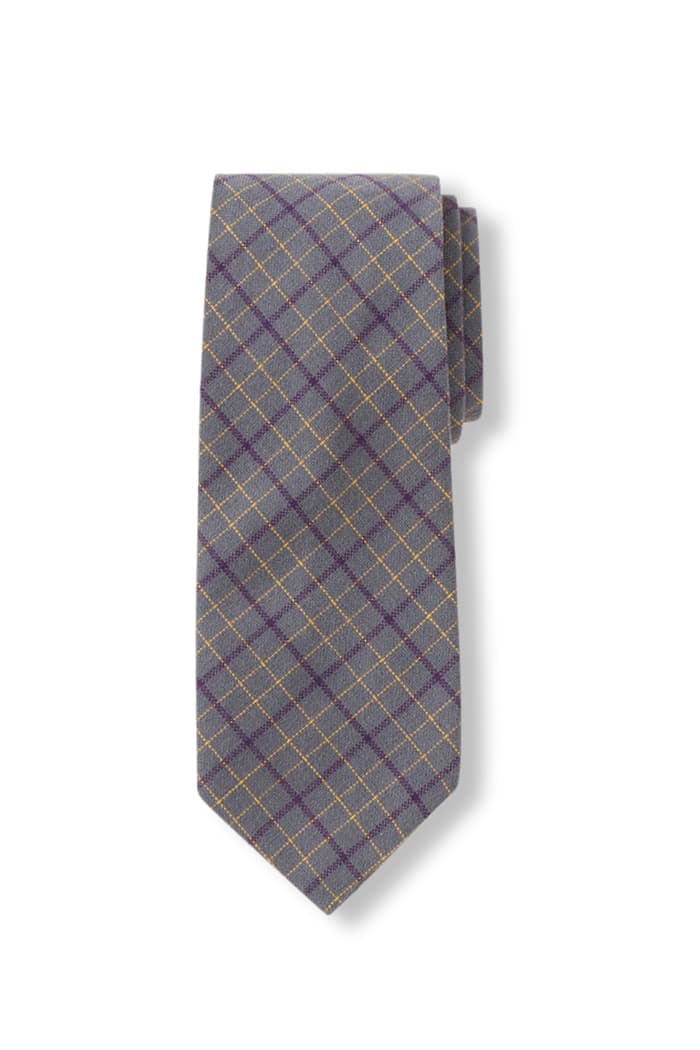 Front view of Plaid 58" Tie 