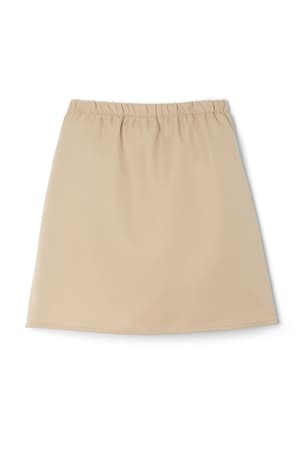 back view of  Front Button Pleated Skort