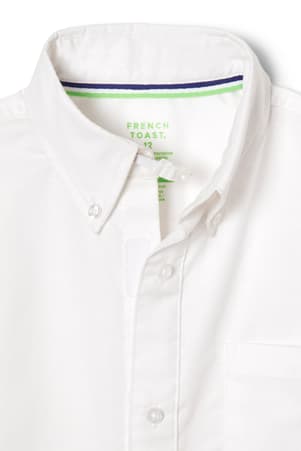 detail view of EZ-Closure placket of  Adaptive Long Sleeve Oxford Shirt